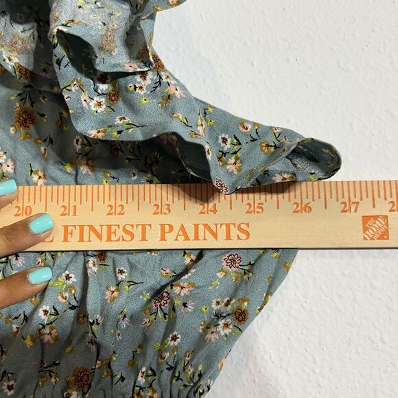 TORRID Blouse Shirt Women's‎ Plus Size 4 Floral Button Front Tie Elastic Waist - Picture 9 of 13